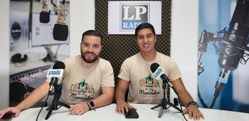 Daniel Hoyos y Luis Alejandro Garzón, creadores de Yo soy Manizales. 