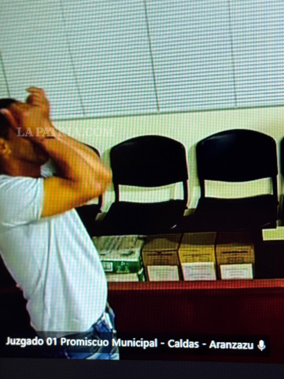 Foto| LA PATRIA  Feminicida Fabián García Morales, en la audiencia del 15 de julio pasado.