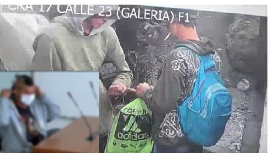 La cámara lo dejó en evidencia mientras vendía bazuco. Luego el comprador lo echó al agua.