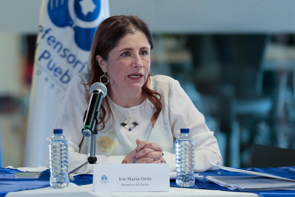 defensora del Pueblo, Iris Marín.