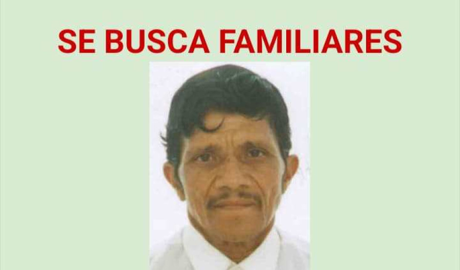 Fotos| LA PATRIA  La persona de la que buscan familiares.