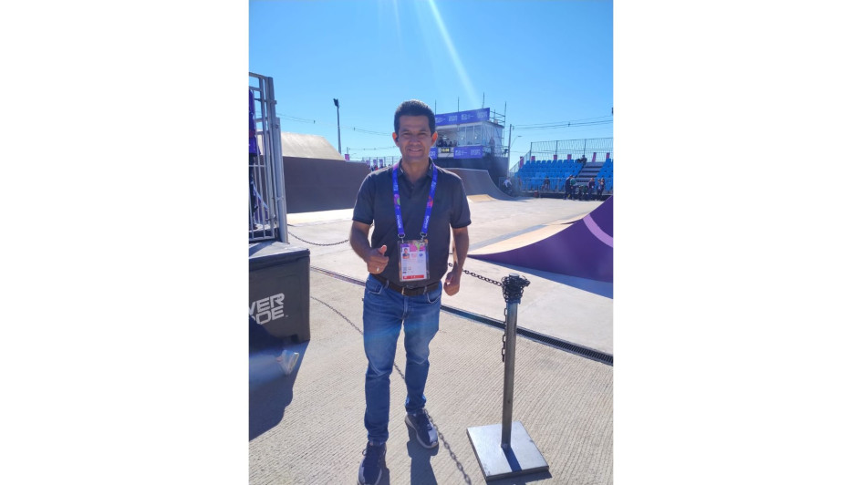 Mauricio Trujillo en los Juegos Panamericanos Juveniles de Paraguay. 