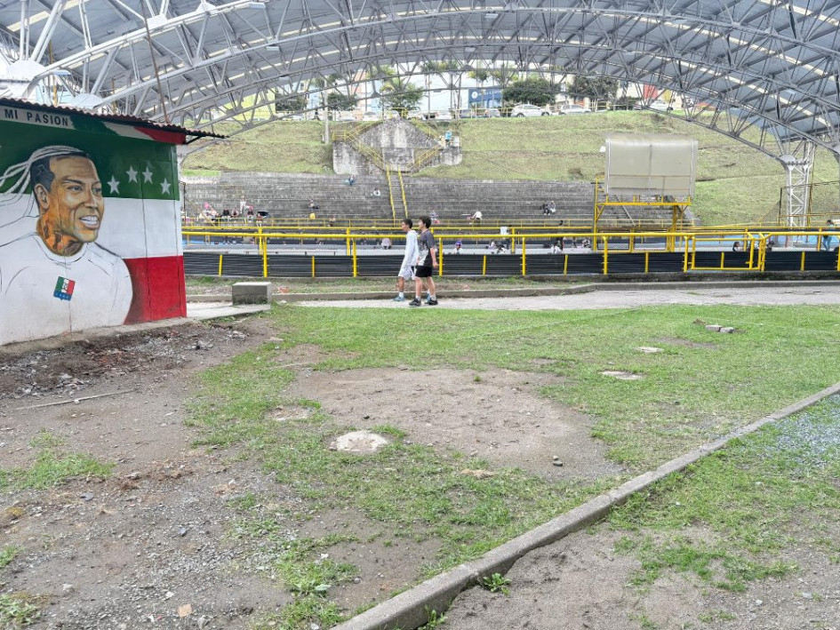 Así quedó este punto en la Unidad Deportiva Palogrande al retirar los juegos. ​​​​​​​