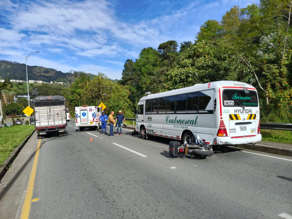 Accidente de este martes atendido por el GER.