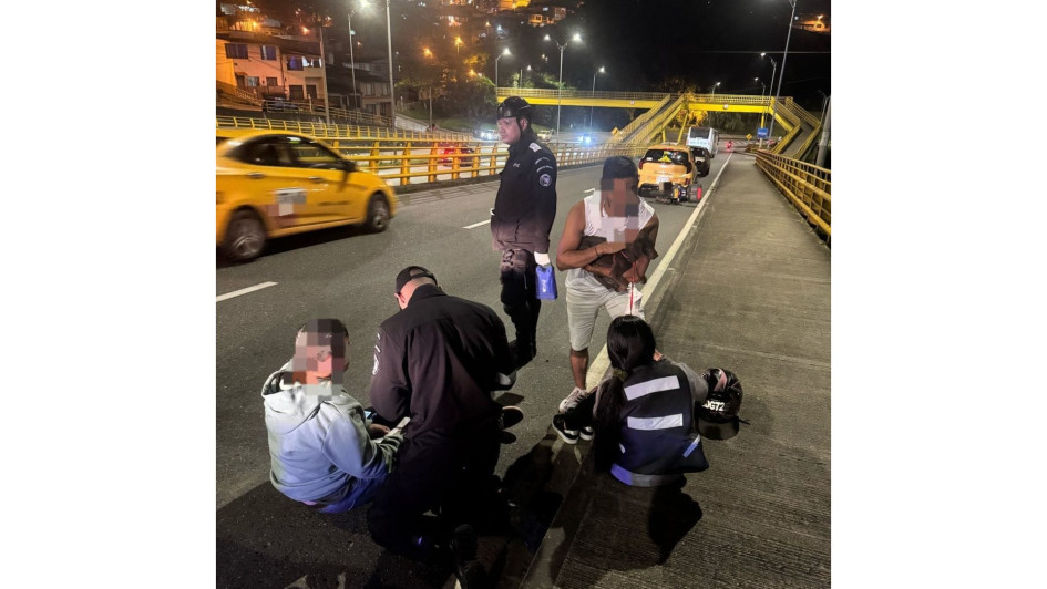 Accidente en Los Cámbulos en la noche de este lunes (18 de agosto).