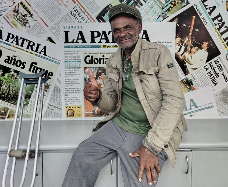 Alberto Durán es un hombre carismático, afable y con una voz muy profunda. 