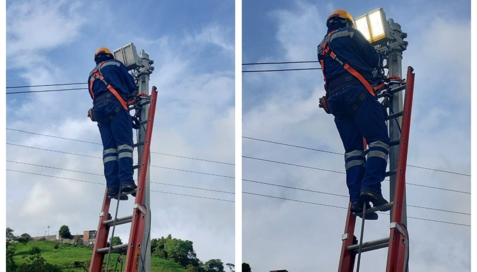 La Alcaldía de Manizales inició la modernización del alumbrado público. "Un sitio a oscuras genera una percepción de inseguridad", dice el gerente del Invama.
