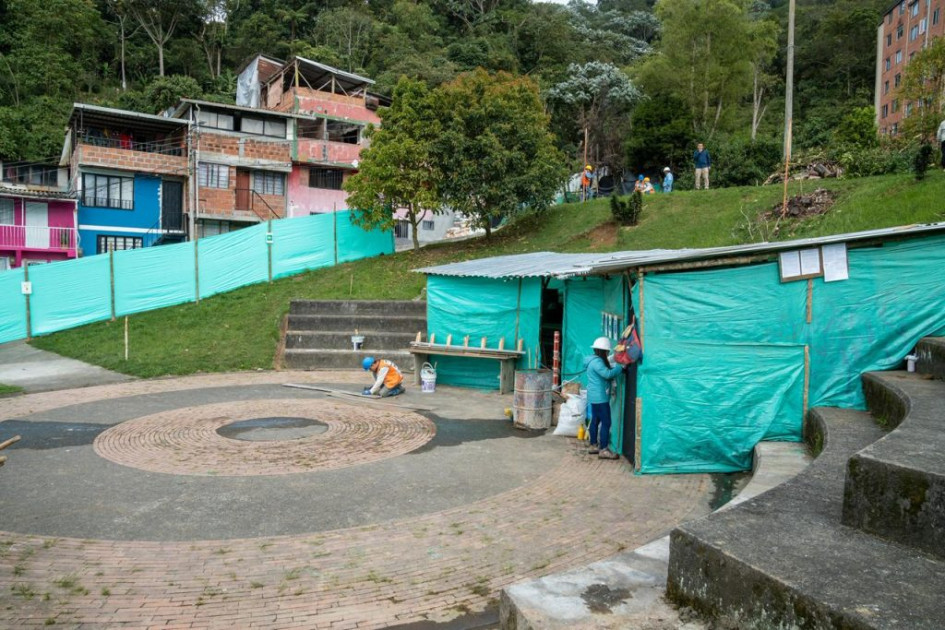 La cancha múltiple y la media torta del barrio Bengala son intervenidos por la Alcaldía.