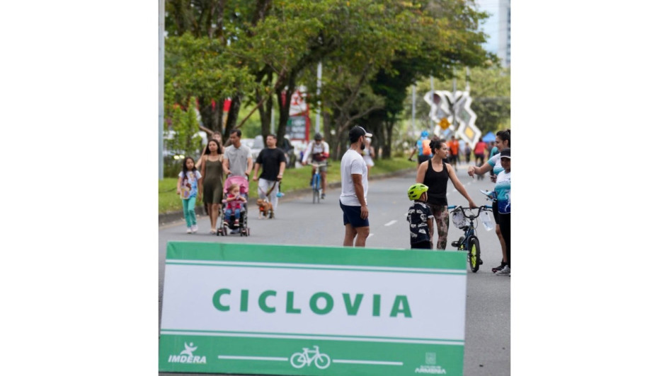 La ciclovía de Armenia, en el tramo sur, no funcionará este domingo.