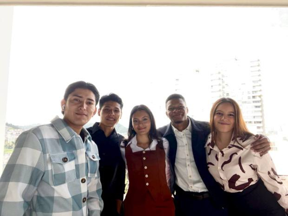 Foto I Cortesía para LA PATRIA  El trabajo lo desarrollaron los estudiantes de administración de empresas de la U. Nacional en la capital de Caldas Carlos Daniel Castañeda, Danilo Julio Julio, Laura Martínez Valencia, Stefhania Rodríguez Rodríguez y Lucas Javier Ruiz Sáenz.