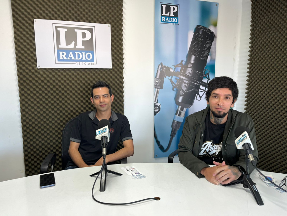 Juan David Torres y Germán Castañeda, integrantes de la banda Pelo e Gato de Manizales. 