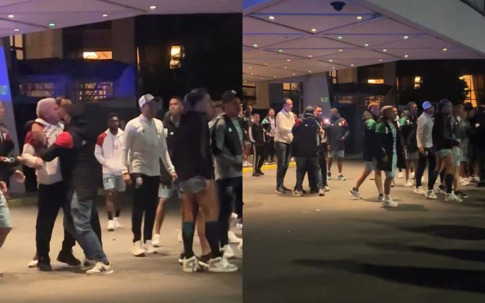 Jugadores, cuerpo técnico e hinchas del Once Caldas fueron alcanzados por gases lacrimógenos que lanzó la Policía en Buenos Aires durante el banderazo.