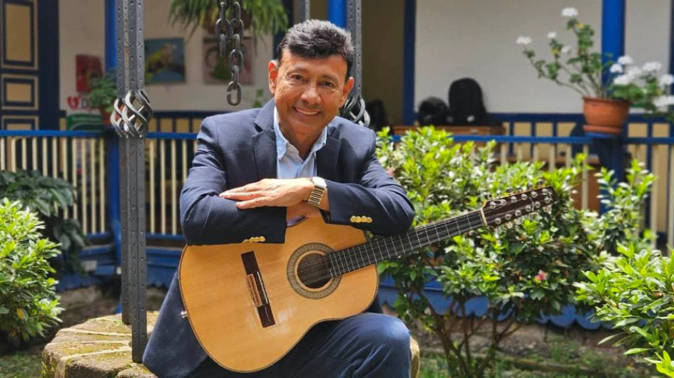 Lindon Alberto Chavarriaga, director artístico del Festival Nacional del Pasillo Colombiano en Aguadas.