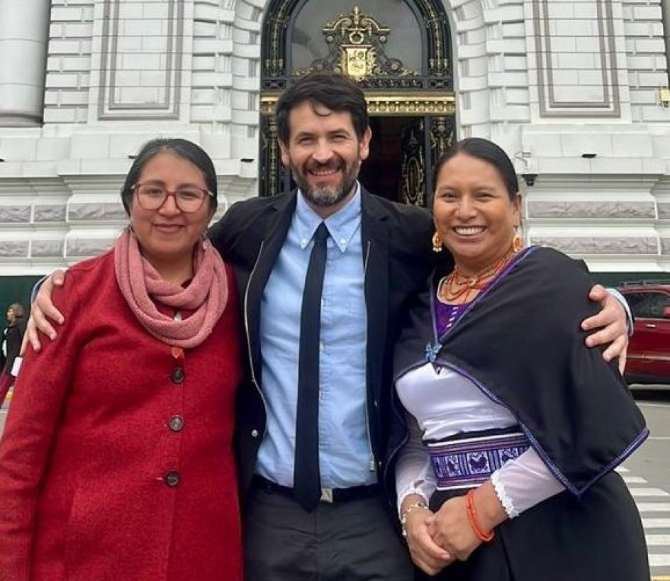 La peruana Ruth Luque (Nuevo Perú), el colombiano Juan Carlos Losada (Partido Liberal) y la ecuatoriana Cecilia Baltazar (Pachakutik) presentaron sus proyectos de ley para prohibir el petróleo y el gas en la Amazonía.