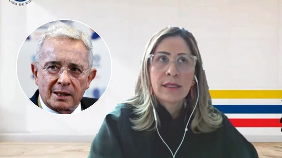 Sandra Heredia y Álvaro Uribe.