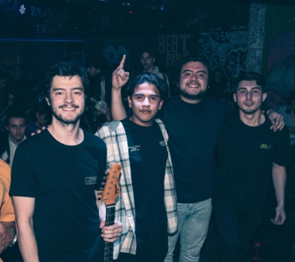  Estos son los integrantes de la banda de rock de Manizales Sonic Barton.