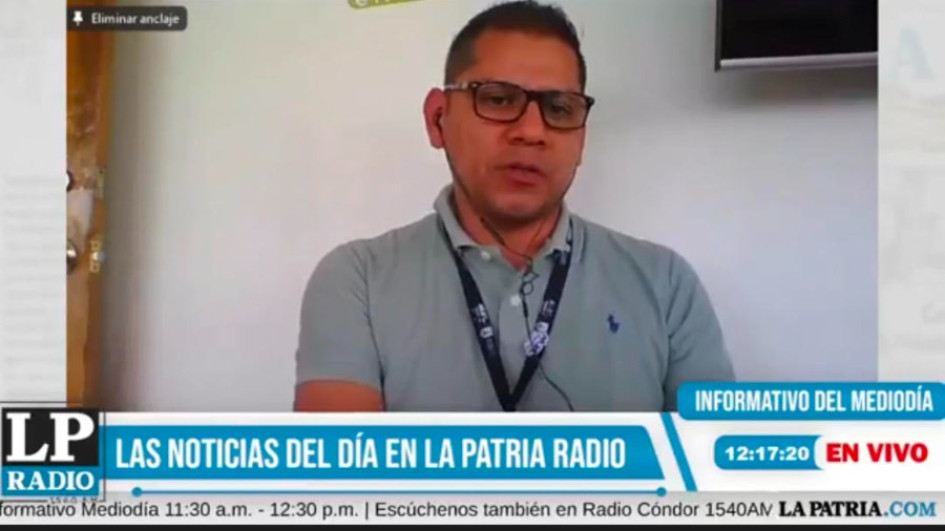 Yeison Atehortúa, funcionario de la Secretaría de Medio Ambiente de Manizales. 