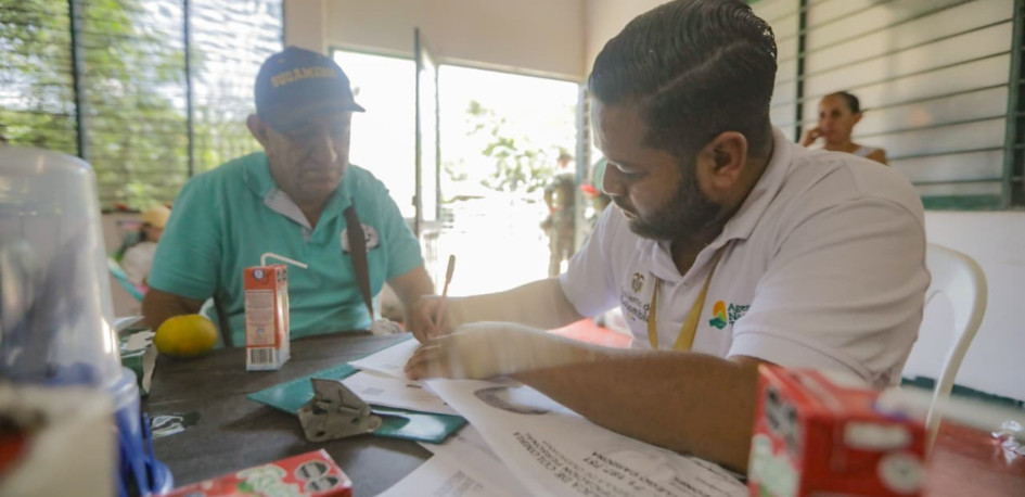 os campesinos tuvieron asesoría del personal capacitado de la Agencia Nacional de Tierras para recuperar sus predios.