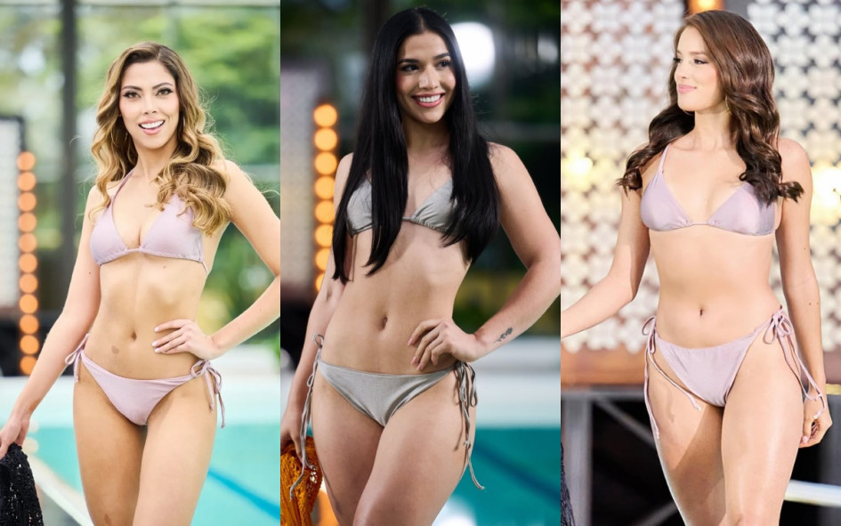 Yenniffer Loaiza, señorita Caldas; Michel González, señorita Quindío; y Ángela Arcila, señorita Risaralda.