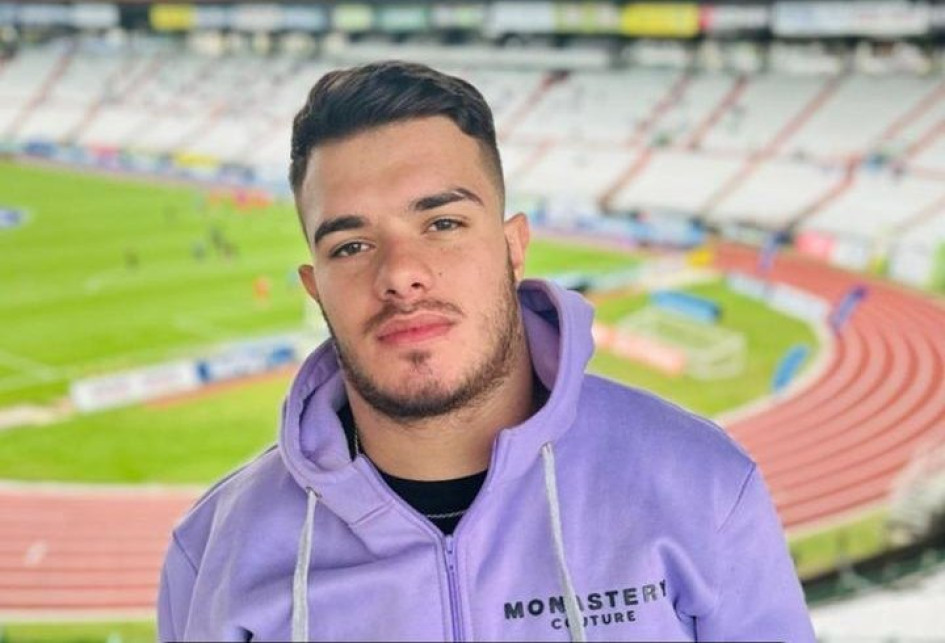 Cristian González, víctima del robo el jueves. La familia autorizó publicar la foto.