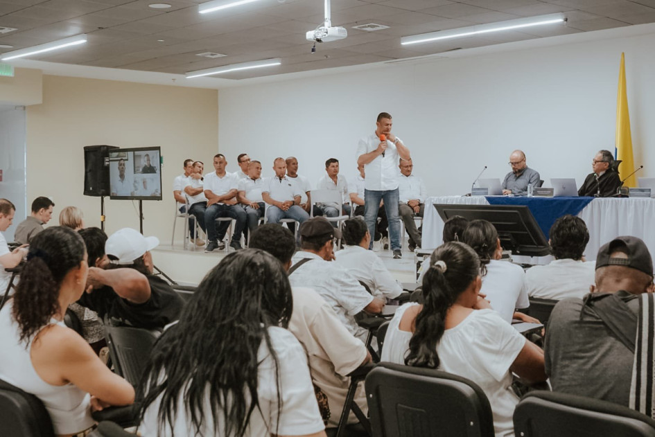  La diligencia en Montería es presidida por el magistrado Pedro Díaz Romero, de la Sala de Definición de Situaciones Jurídicas de la JEP.