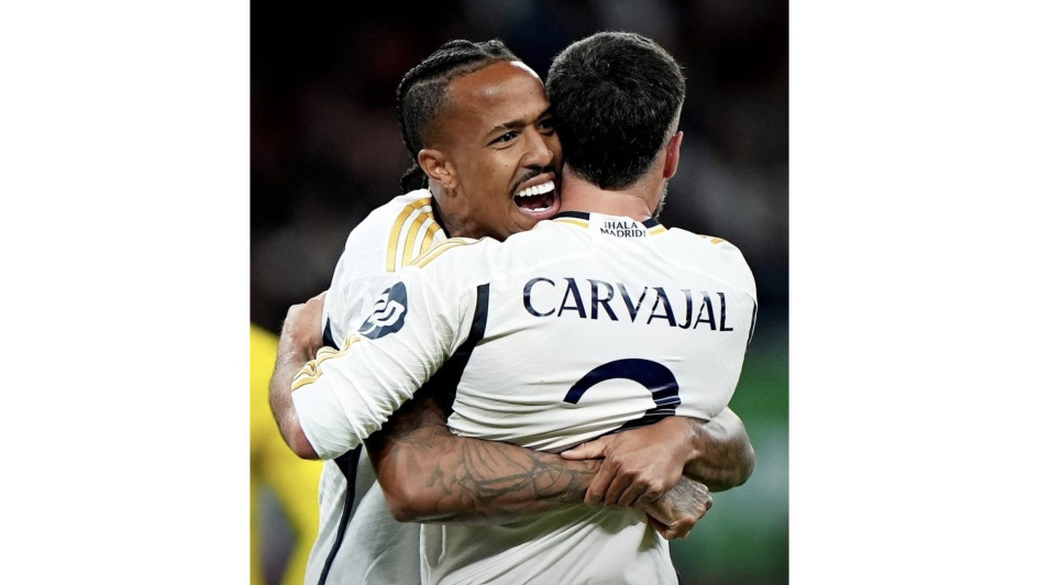 Eder Militao y Dani Carvajal, bajas para el partido de Champions del Real Madrid. 
