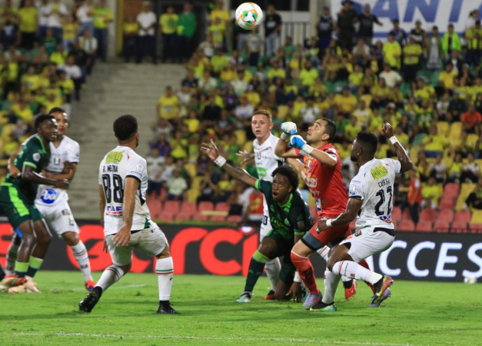 James Aguirre fue la figura del Once Caldas anoche en el empate con el Atlético Bucaramanga.