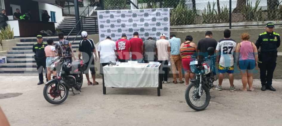 Los capturados en La Dorada.