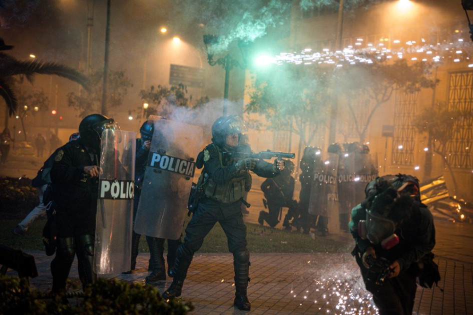 Las protestas de este sábado en Lima (Perú). 