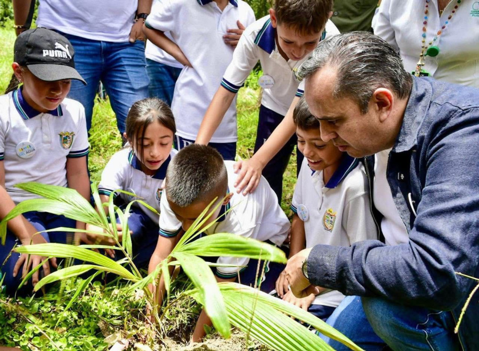 Siembre para conmemorar los 40 años de la declaratoria de la palma de cera como árbol nacional de Colombia.