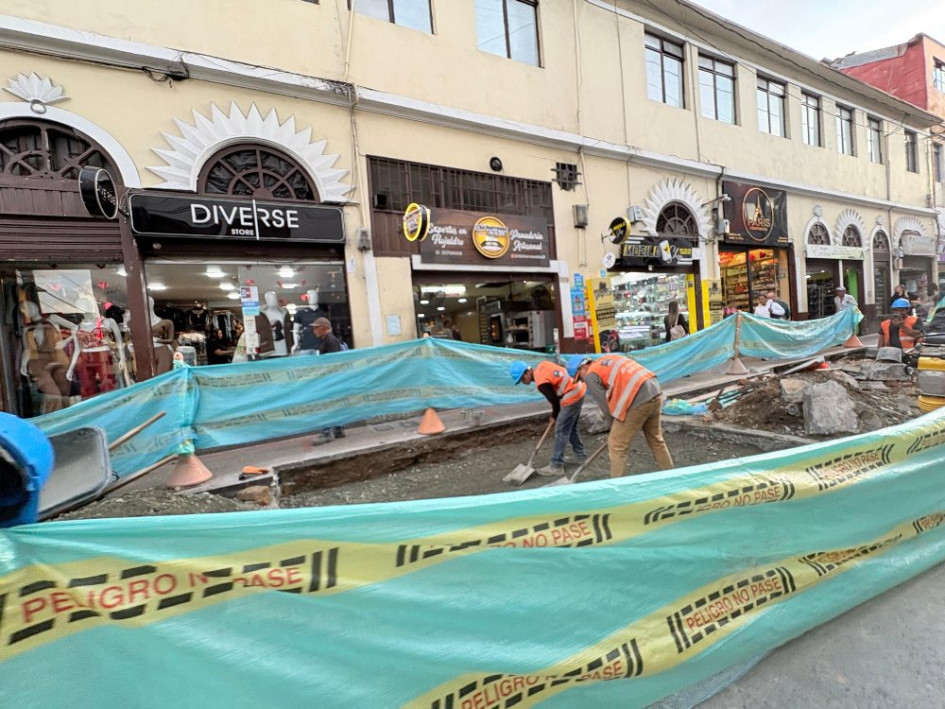 Las obras siguen en proceso. 