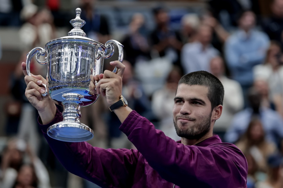 Carlos Alcaraz conquistó el Abierto de Estados Unidos en Nueva York.