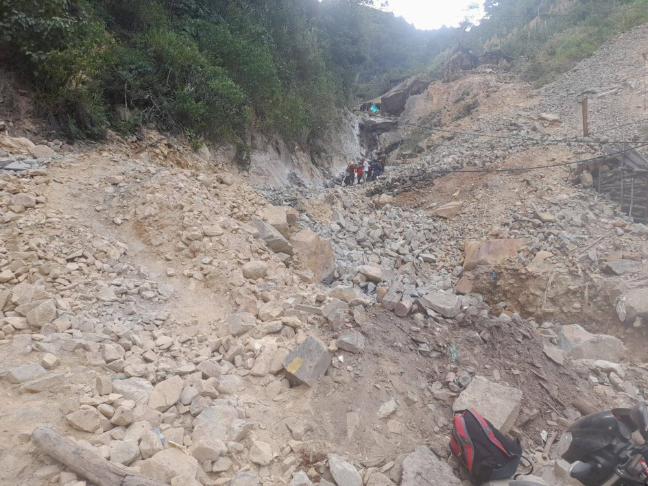 Los dos afectados laboraban en una mina, cuando se presentó la explosión accidental.