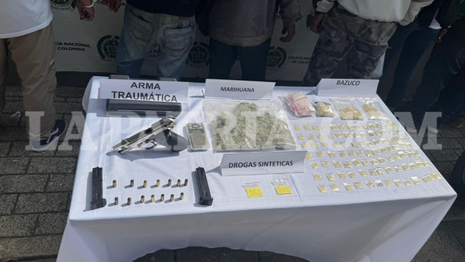 Foto| LA PATRIA  Cayeron Bombillo, Fú, el Viejo, Lina, Juandi, Pipe, Pirata, el Mono, Botas y la Flaca. A los 10 los mandaron para la cárcel.