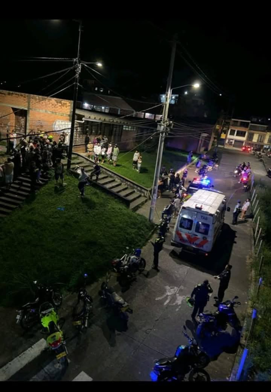 Sector donde ocurrió el crimen.