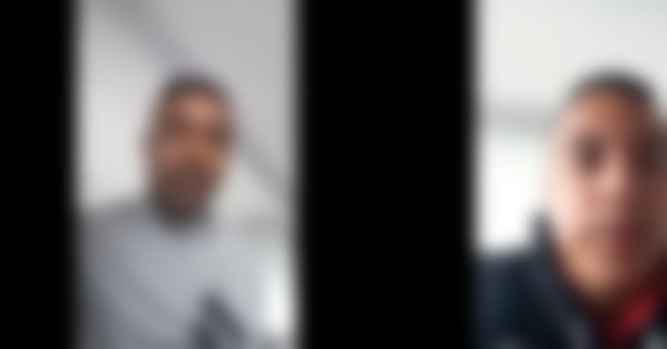 Los dos señalados de agredir a un uniformado.