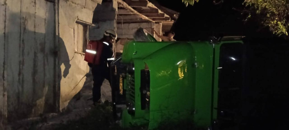 El campero accidentado.