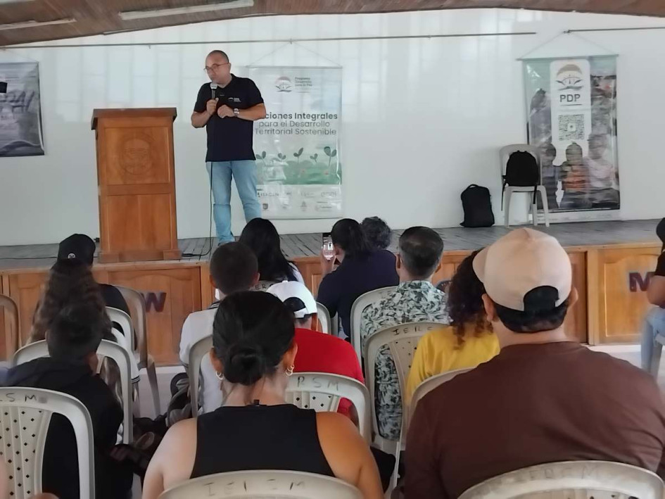 Pbro. Alberto Aristizábal Franco, habló en la apertura del Festival sobre las riqueza y fortalezas con la coporación. 