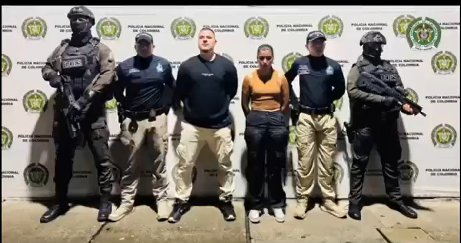 Luis Gerardo Espinosa González y Katherine Gómez Osorio fueron capturados en Tuluá.