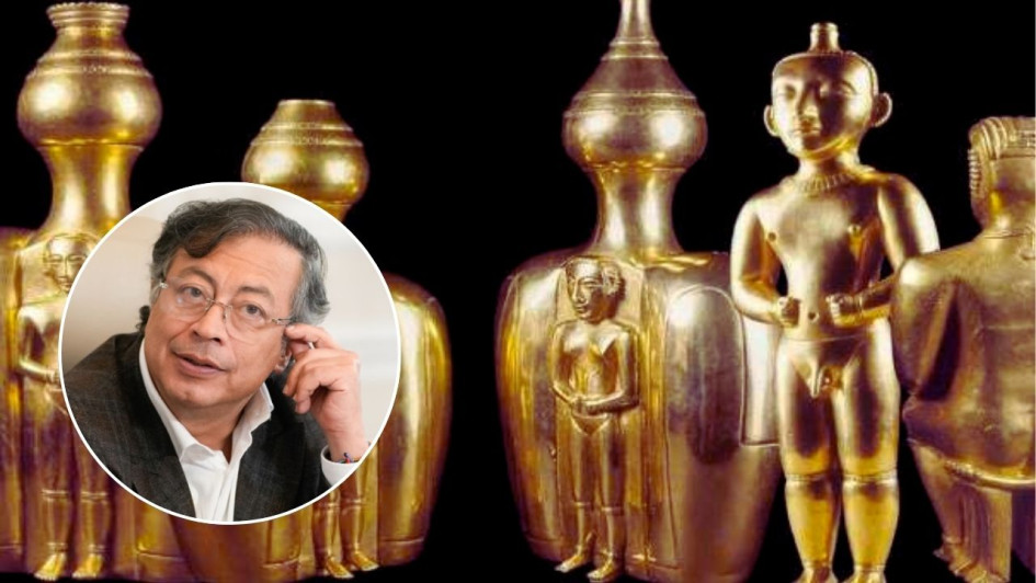 "Esto debería pasar al Banco de la República, pero queremos que se haga la réplica del tesoro Quimbaya", dijo el presidente Petro.