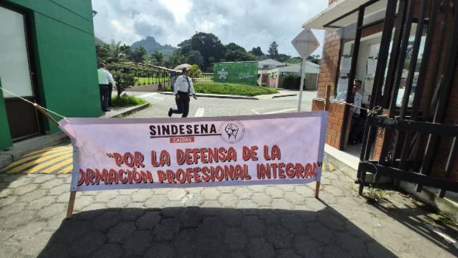 Foto I Freddy Arango I LA PATRIA  El Sena en Colombia tiene 117 sedes en las regiones. El paro nacional, convocado por el sindicato de la entidad, ha tenido impacto en el de Caldas.