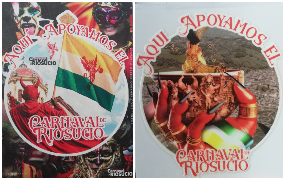 Cuadro del Carnaval, ideal para adornar el sitio favorito y también para regalar. Los diseños son de Diego Jurado Guapacha.