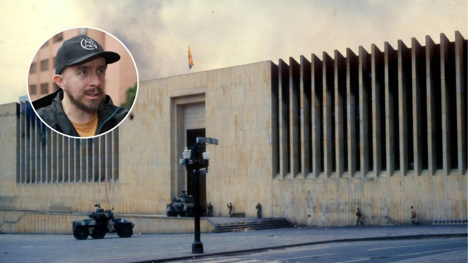 David Marín García, autor del libro 'Perdida en el fuego', obra basada en la reconstrucción tridimensional del Palacio de Justicia de Bogotá, tomado por el M-19 en 1985.