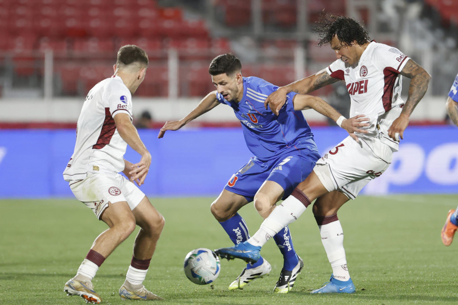 Empate entre Universidad de Chile y Lanús en la ida de las semifinales de la Copa Sudamericana. 