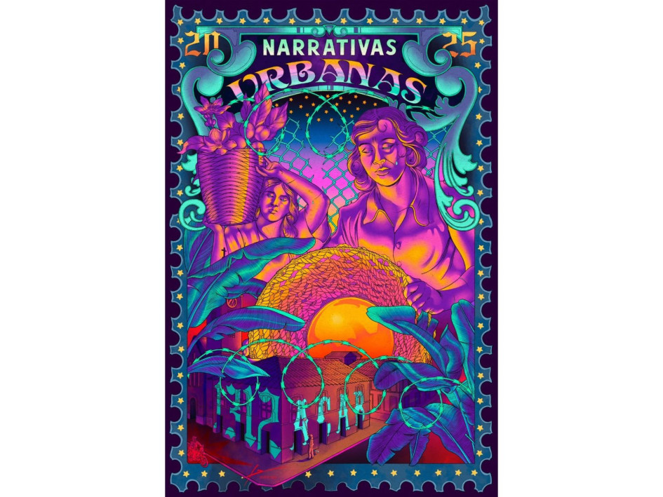 Viterbo (Caldas) será el sitio de encuentro para el Festival Narrativas Urbanas 2025. Esta es la imagen oficial del evento. 