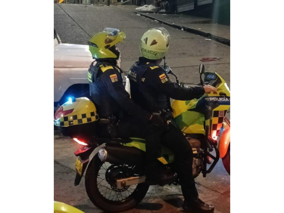 La patrulla de la Policía acudió a atender una riña en el Centro de Manizales.