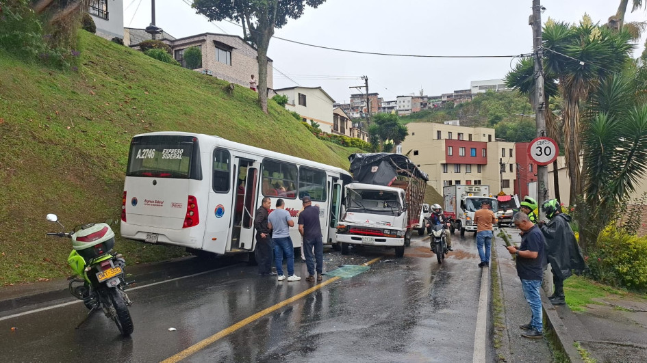 El accidente, cerca de Los Álamos.