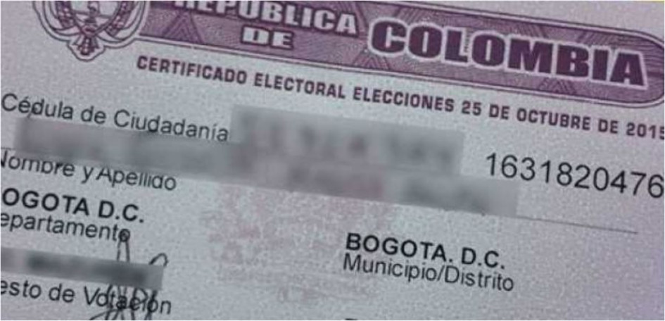 Este documento es el que certifica que el ciudadano participó en un proceso electoral en el país. 