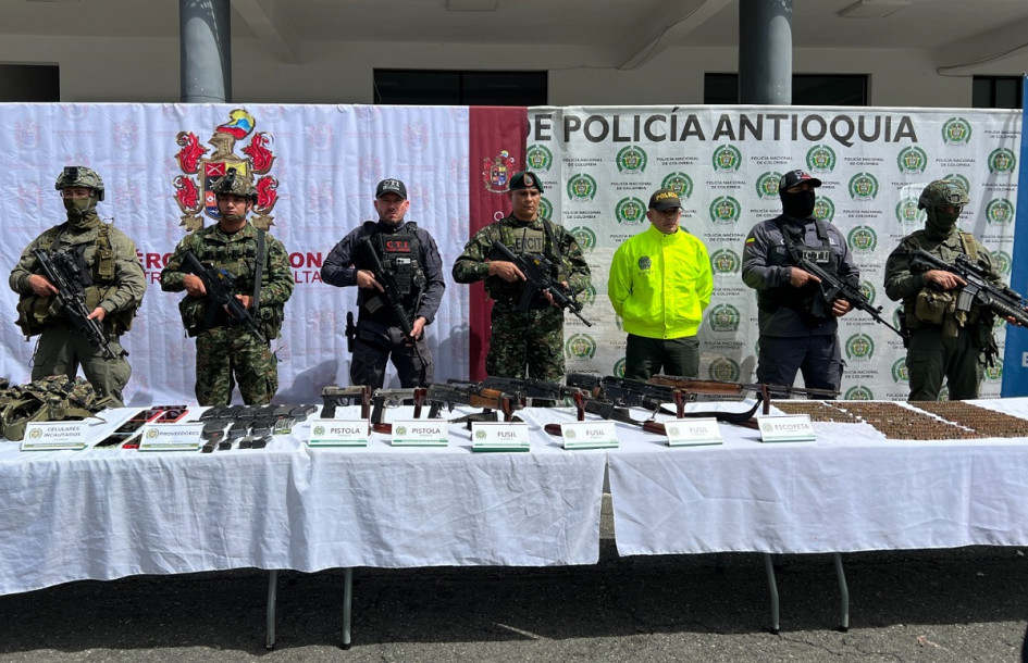 El operativo se efectuó contra una subestructura con presencia en el Eje Cafetero.