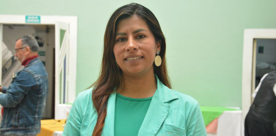 Érika Milena Muñoz Villarreal, precandidata a la Cámara del Pacto Histórico por Caldas.